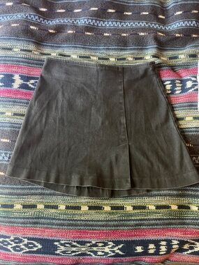 Black A-Line Vintage Mini Skirt